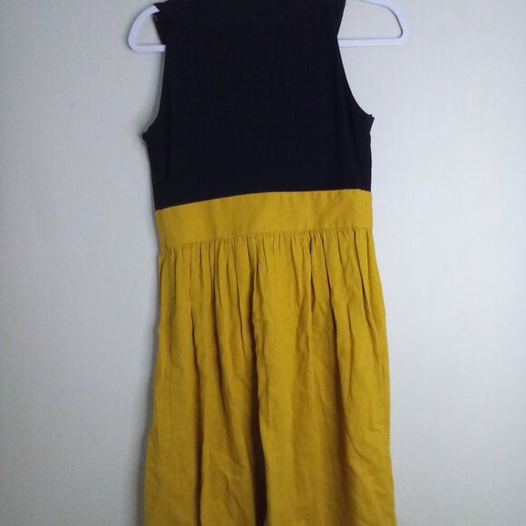 Tiana B Dress Women 4 Sleeveless Accent Collar Gold Black - Picture 11 of 16